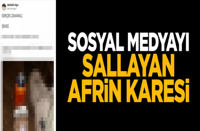 Afrin'deki Mehmetçik'in yemek molası sosyal medyayı salladı