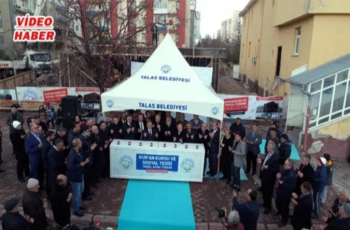 Talas´ta Yeni Bir Kuran Kursu Temeli Atıldı