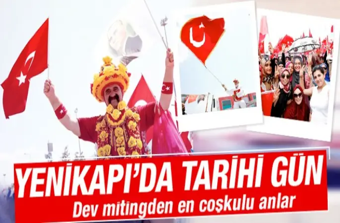 Milyonlar Demokrasi ve Şehitler Mitinginde ...
