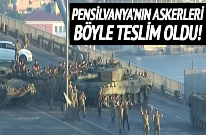Boğaziçi Köprüsü'ndeki FETÖ’cü teröristler teslim oldu!