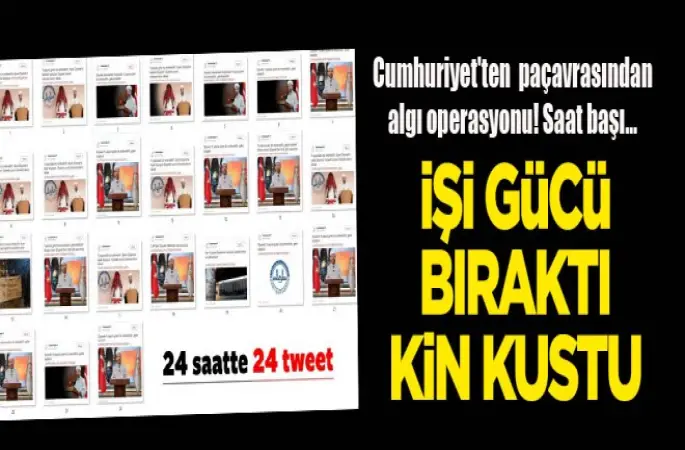 Cumhuriyet Gazetesi'nden çirkin algı operasyonu!