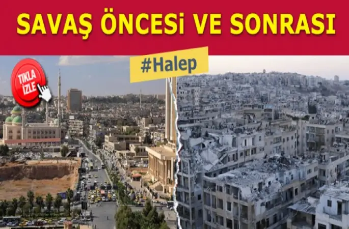 İşte savaş sonrası ve sonrası  Halep