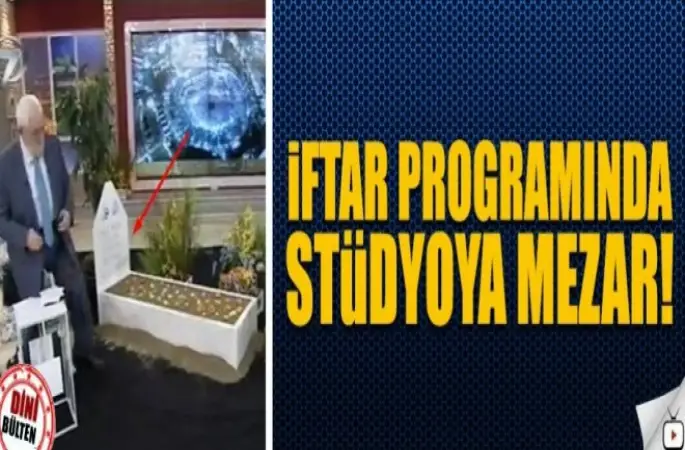 Stüdyoya Mezar kuruldu