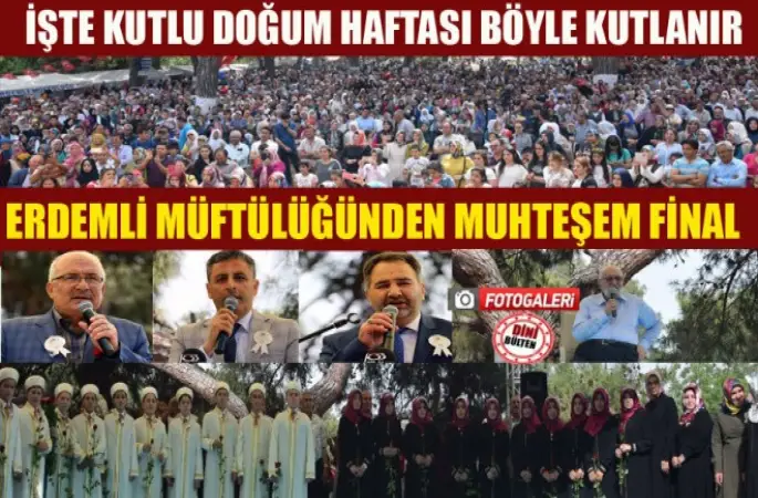 Erdemli’de Kutlu Doğum'a Muhteşem Final