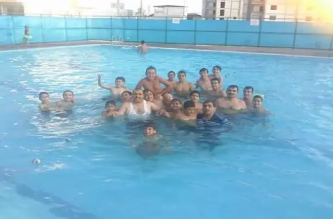 Türkmenoğlu Camii Yaz Kur'an Kursu Öğrencilerinin Havuz Keyfi