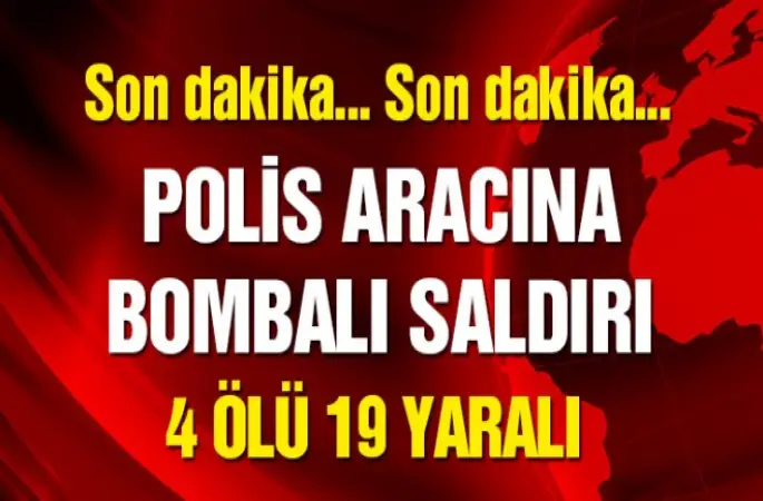 Silopi'de Polis aracına bombalı saldırı!