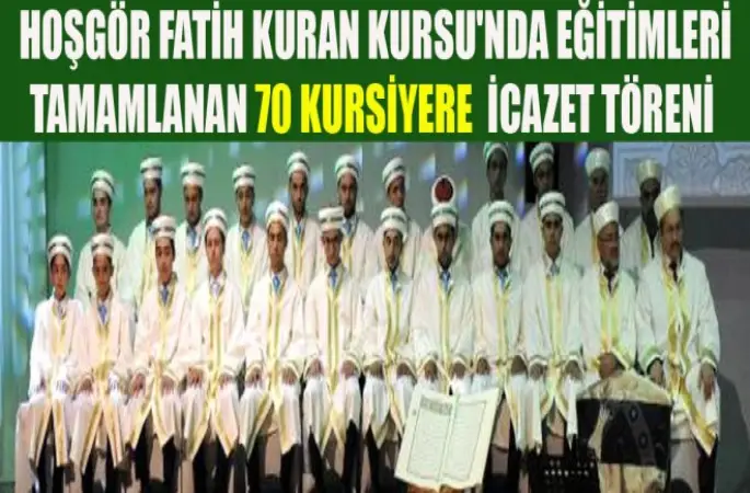 Gaziantep'te 70 Kursiyere İcazet Töreni