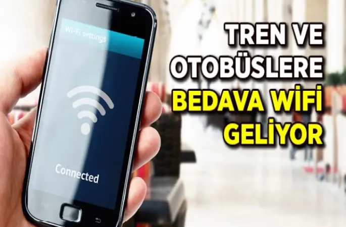 Otobüslere ve Trenlere bedava İnternet