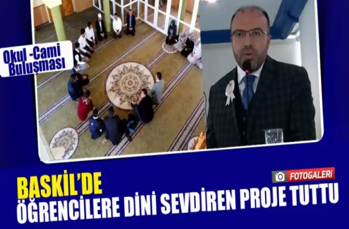 Baskil Müftülüğü 'Okul-Cami Buluşmaları' Projesi Tuttu