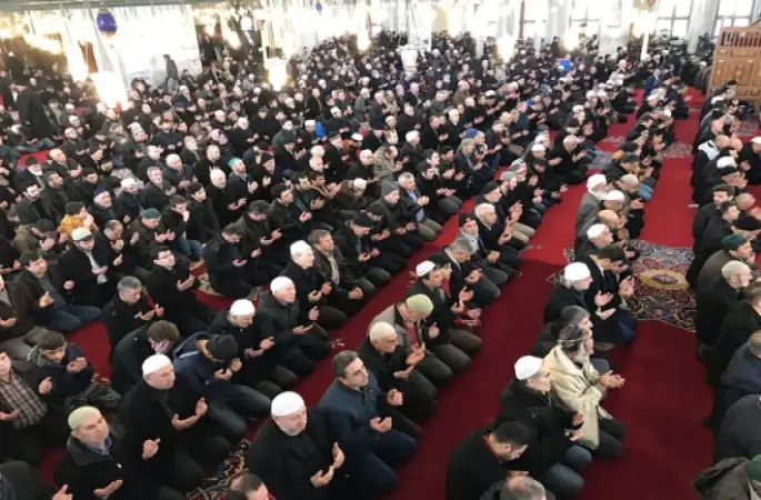 Fatih Camisi'nde Afrin şehitleri için hatim duası yapıldı