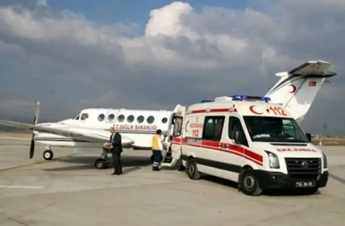 Ambulans uçaklar hacılar için havalandı