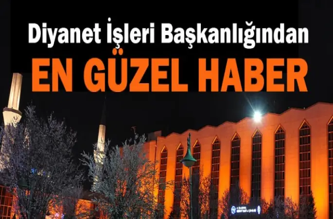 Diyanet'ten En güzel haber