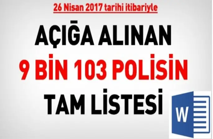 Görevden Uzaklaştırılanların 116'sı emniyet müdürü