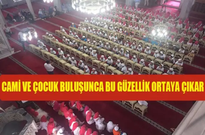 Güngören'de,Cami ve çocuk buluşması