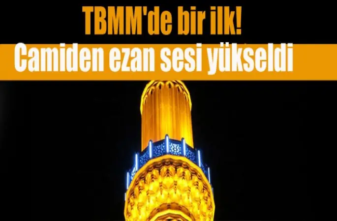 Camiden ezan sesi yükseldi