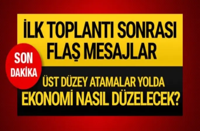 Tarihi kabine toplantısı sonrası ilk açıklama