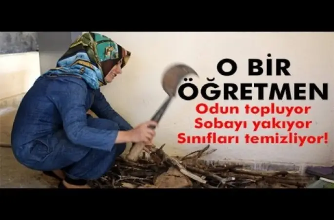 Ayşe Akın,Hem öğretmen hem hademe