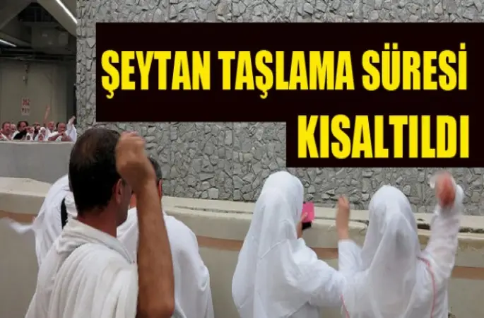 Suudi Arabistan,Şeytan taşlama süresini kısalttı