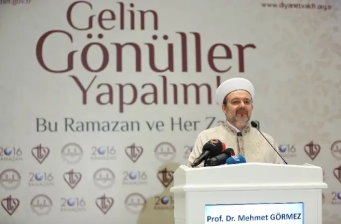 Görmez,Ramazanın manevi iklimine gölge düşürmeyelim