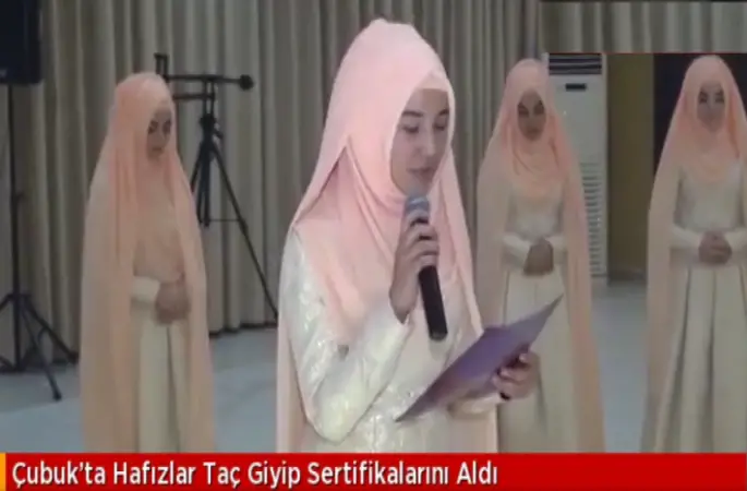Çubuk Bahçeli Kur'an Kursu Hafızlık Taç Merasimi