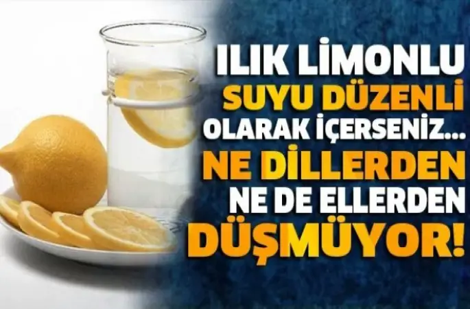 Limon suyunun mucizevi 11 faydası