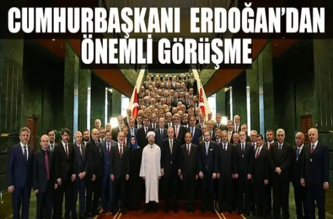 Cumhurbaşkanı Erdoğan müftüleri kabul etti