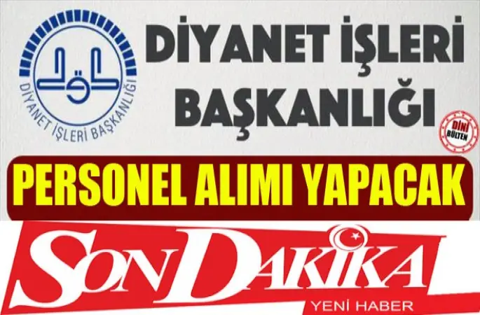 Diyanet,Personel Alımı Yapacak