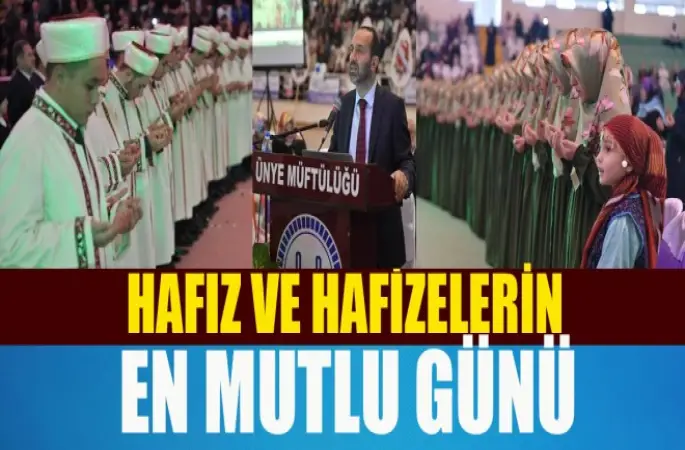 Ünye’de 49 hafız icazetini aldı