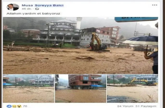 Afet olunca Belediye Başkanı dua etti,Allah’ım yardım et batıyoruz