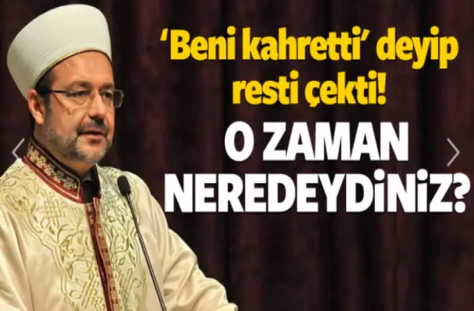 Görmez,Kutlu Doğum Haftası tartışmasına kahroldum
