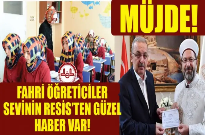 Fahri Öğreticiler Sevinçli haber