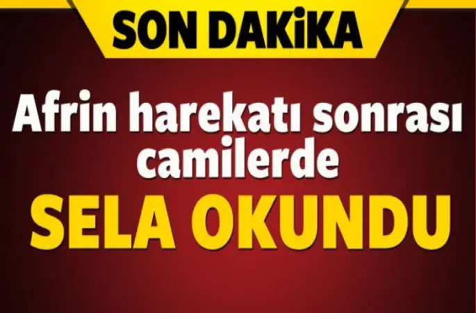 Camilerde sela okunmaya başlandı