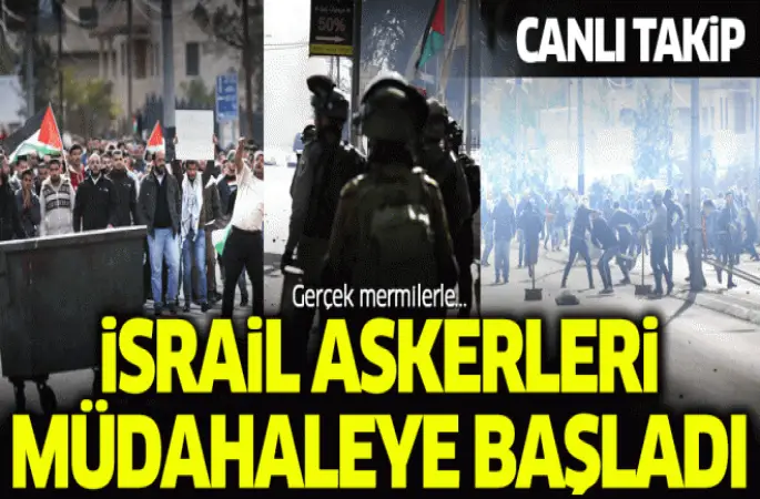 İsrail askerleri müdahaleye başladı!
