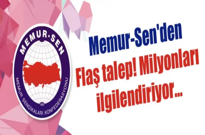 Memur-Sen'den flaş talep! vergi talebi