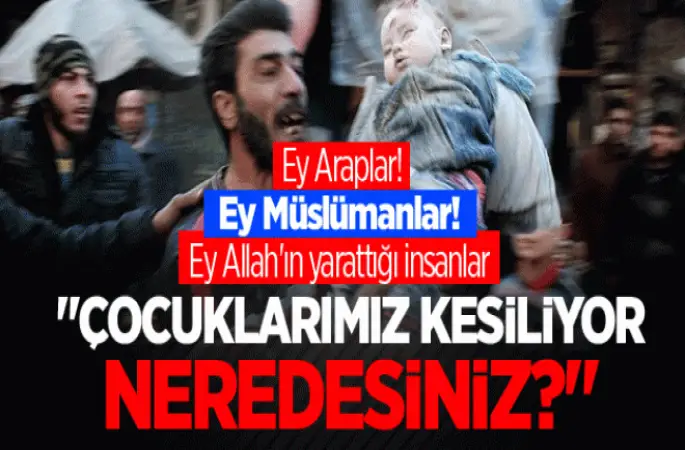 Halep halkının acı çığlığı feryadı