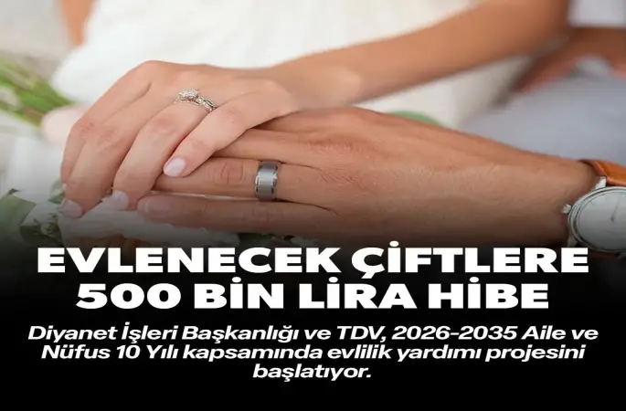 Diyanet,İki İnsan Bir Hayat” projesiyle gençlere evlilik desteği verecek