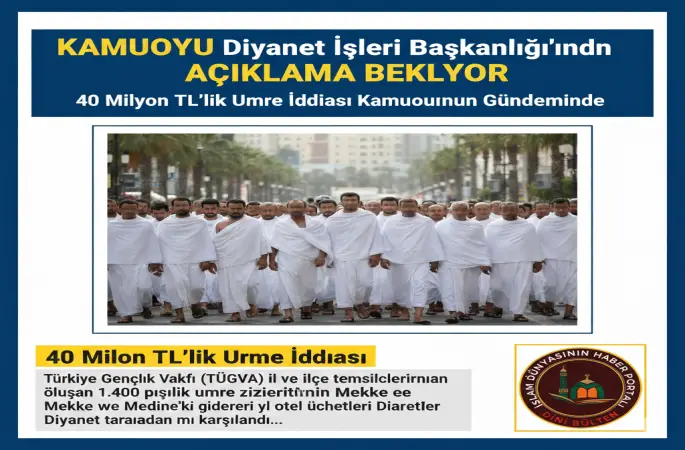 Diyanetten Kamuoyu Umre iddiaları hakkında açıklama bekliyor