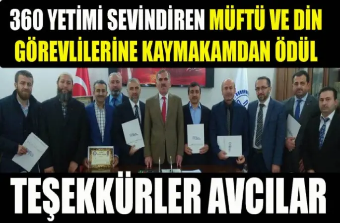 Avcılar Kaymakamı'ndan Din Görevlilerine başarı belgesi