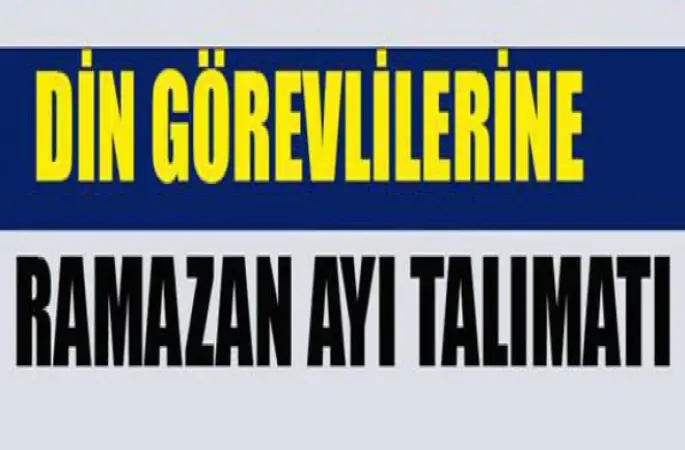 2017 yılı Ramazan Ayı Talimatı