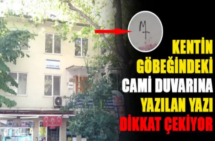Cami duvarına yazılan yazı subliminal mesaj mı içeriyor...