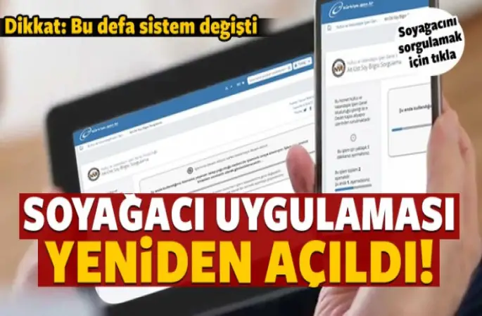 Soy ağacı sorgulama yeniden açıldı
