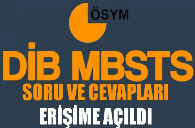 MBSTS Soru ve Cevapları erişime açıldı