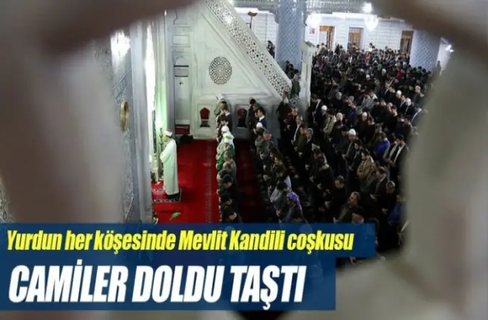 Sabancı Merkez Camiinde ve Ramazanoğlu Caminde Mevlid Kandili programı düzenlendi.