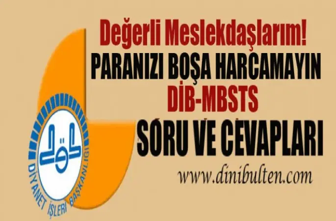 MBSTS'de Çıkmış Soru ve Cevapları