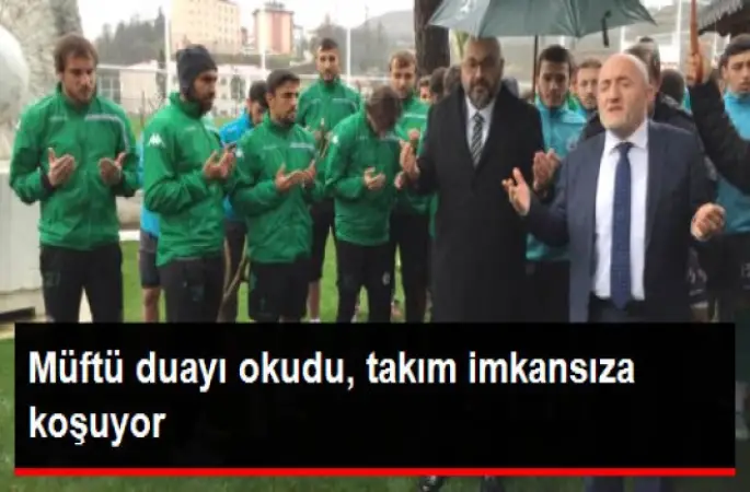 Müftü Oral,'Şutlarını, paslarını isabetli eyle Allah'ım'