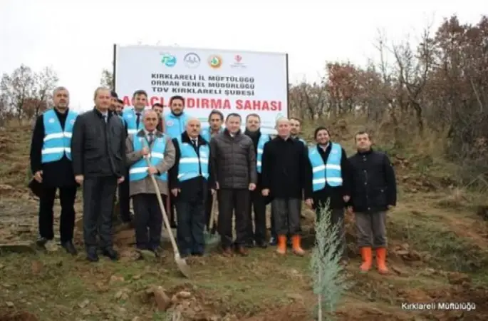 Kırklareli'nde Fidan Dikim Etkinliği
