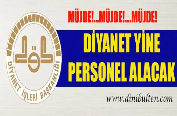 Diyanet Yine Personel Alacak