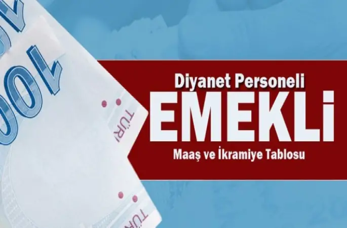 2018 yılı Diyanet personeli emekli maaş ve ikramiye tablosu