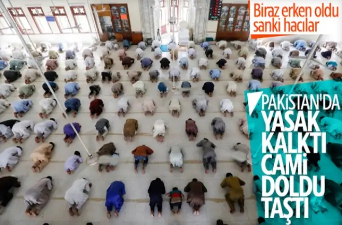 Pakistan'da cemaatle namaz kılma yasağı kaldırıldı