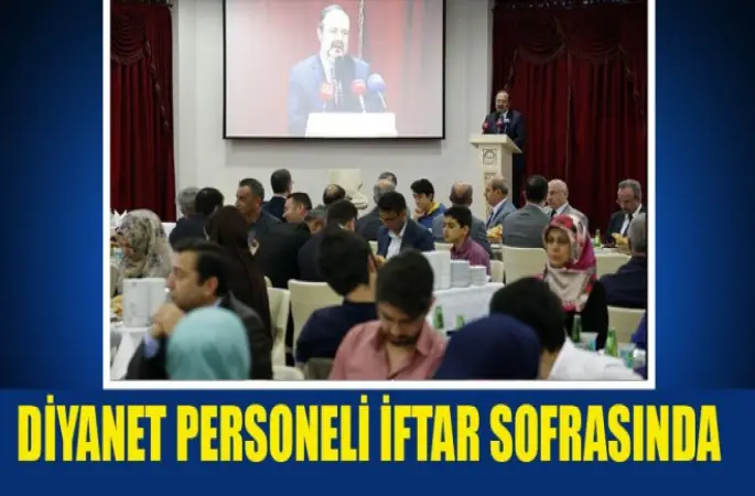 Diyanet Personeli iftar sofrasında